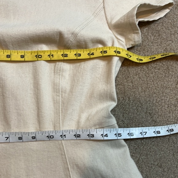 ⬇️PRICE DROP New Draper James Cream Denim Short Sleeve Circle Mini Dress, size 6 - Picture 7 of 13